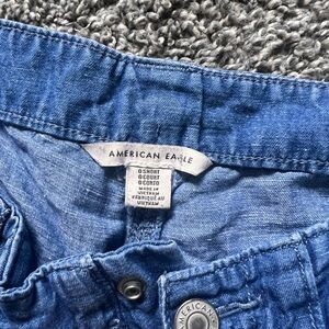 American Eagle Outfitters Blue Ankle Cropped Jeans